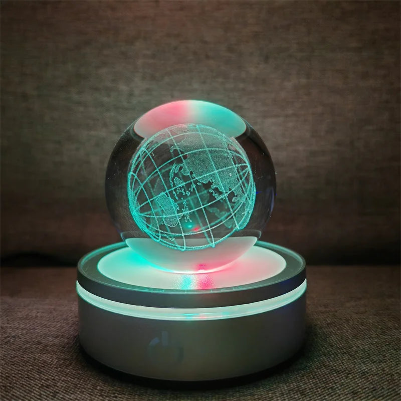 Veilleuse Cristal LED Globe <br> TerraSphere