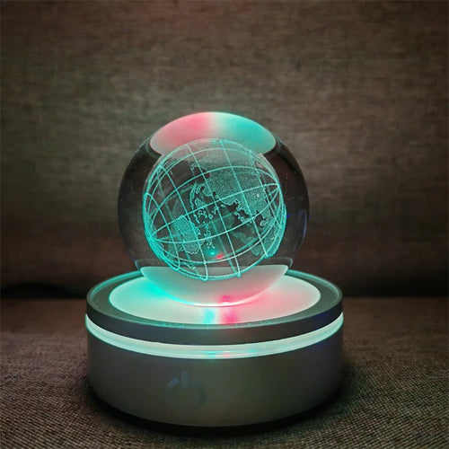 Veilleuse Cristal LED Globe <br> TerraSphere