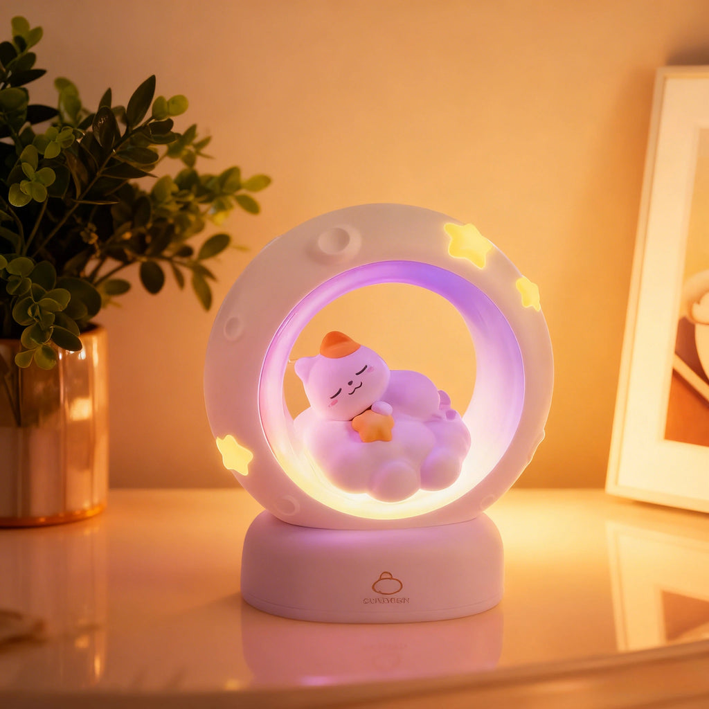 Veilleuse Chat Dormeur Nuage LED <br> SleepyCat