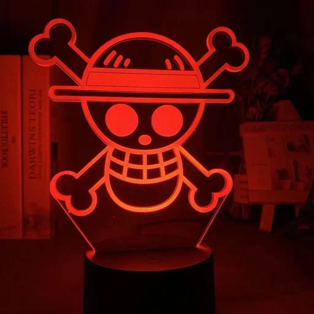 Veilleuse LED Crâne Pirate <br> StrawSkull