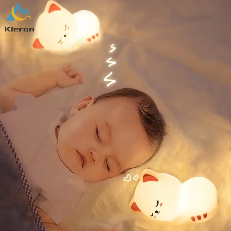 Veilleuse LED Chat Endormi <br> DodoNeko
