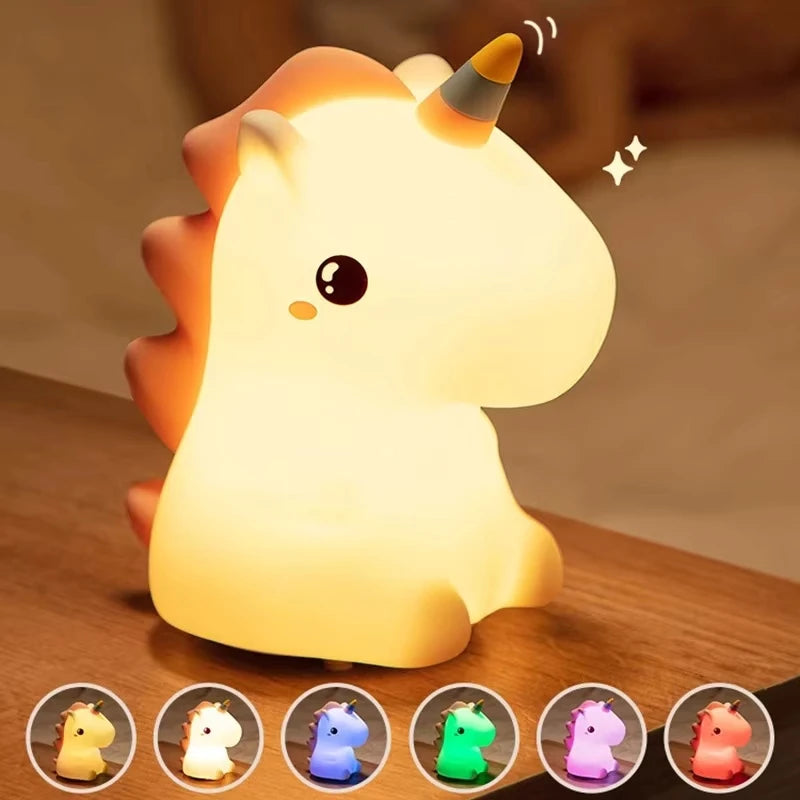 Veilleuse Licorne Lumière Douce LED <br> DreamCorn