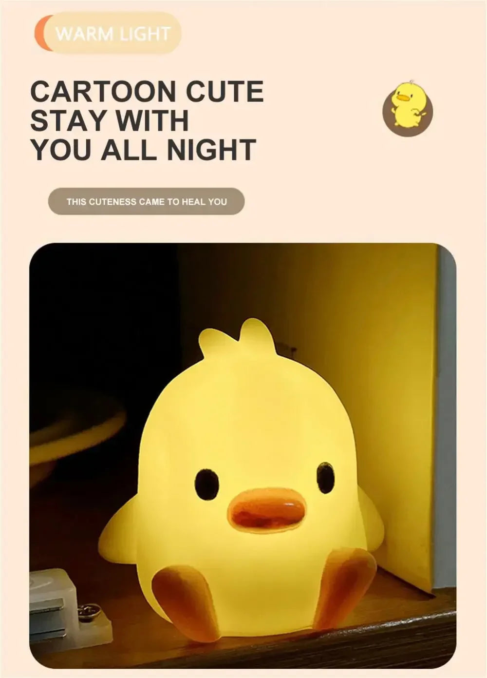 Veilleuse Canard Bébé LED <br> Luvio