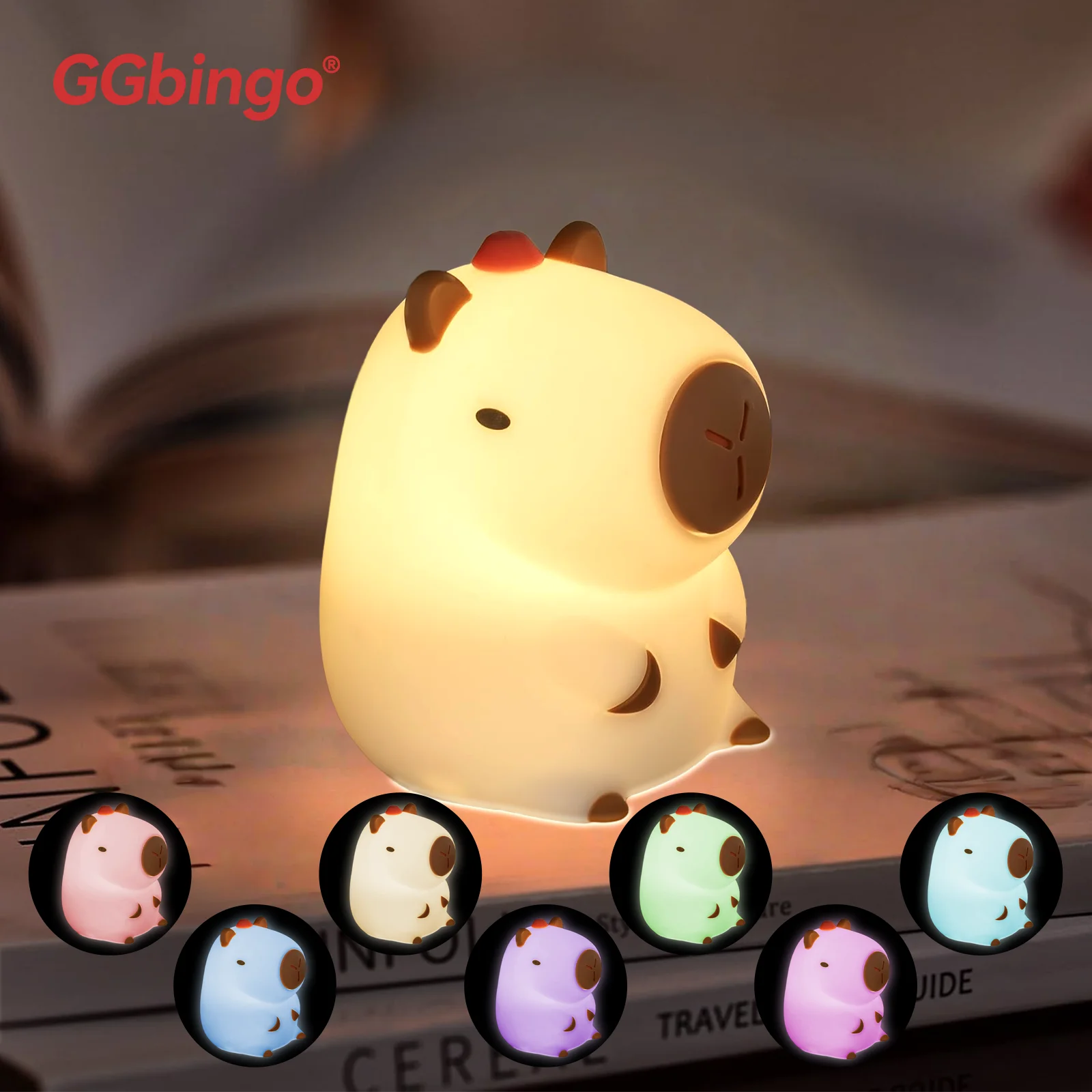 Veilleuse Capybara Multicolore LED <br> CapiDream