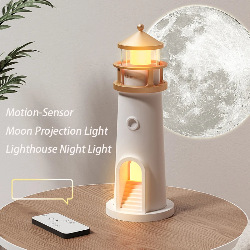 Veilleuse Phare Bluetooth LED <br> MoonHarbor Projecteur