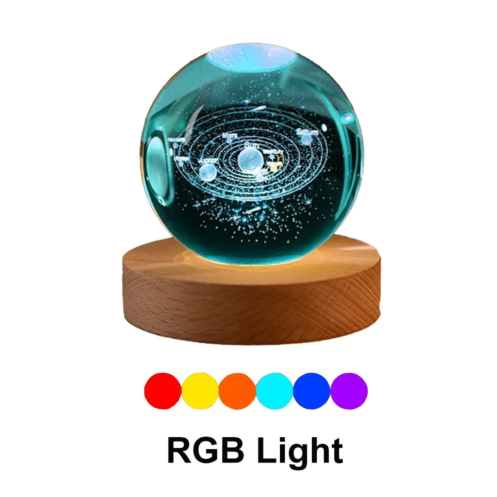 Veilleuse Boule Système Solaire LED RGB <br> SolarDream