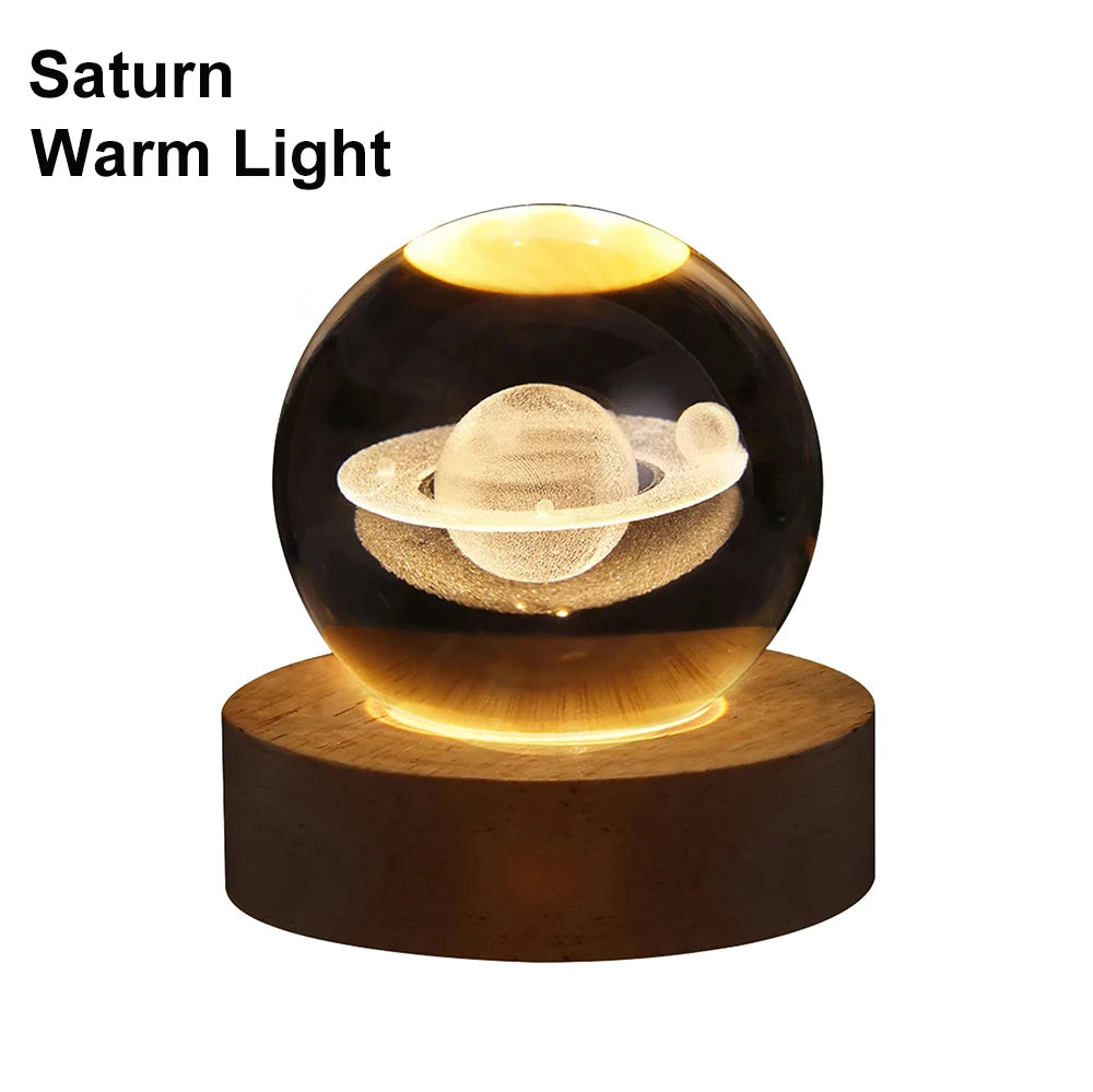 Veilleuse Boule Saturne LED RGB <br> SaturnDream