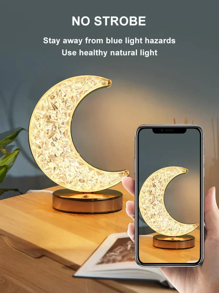 Veilleuse Lune Cristal LED <br> MoonDream