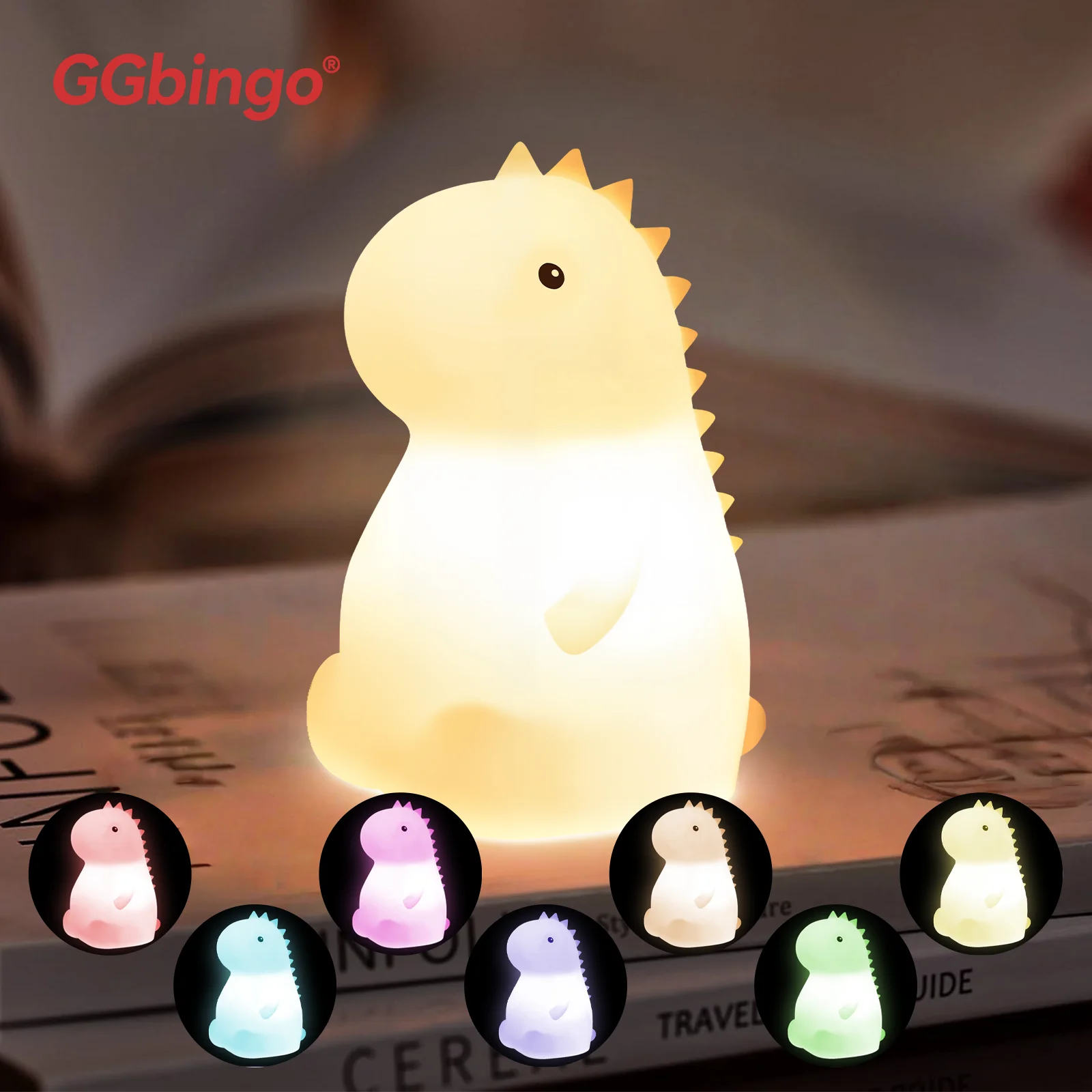 Veilleuse Dinosaure Multicolore LED <br> DinoLight
