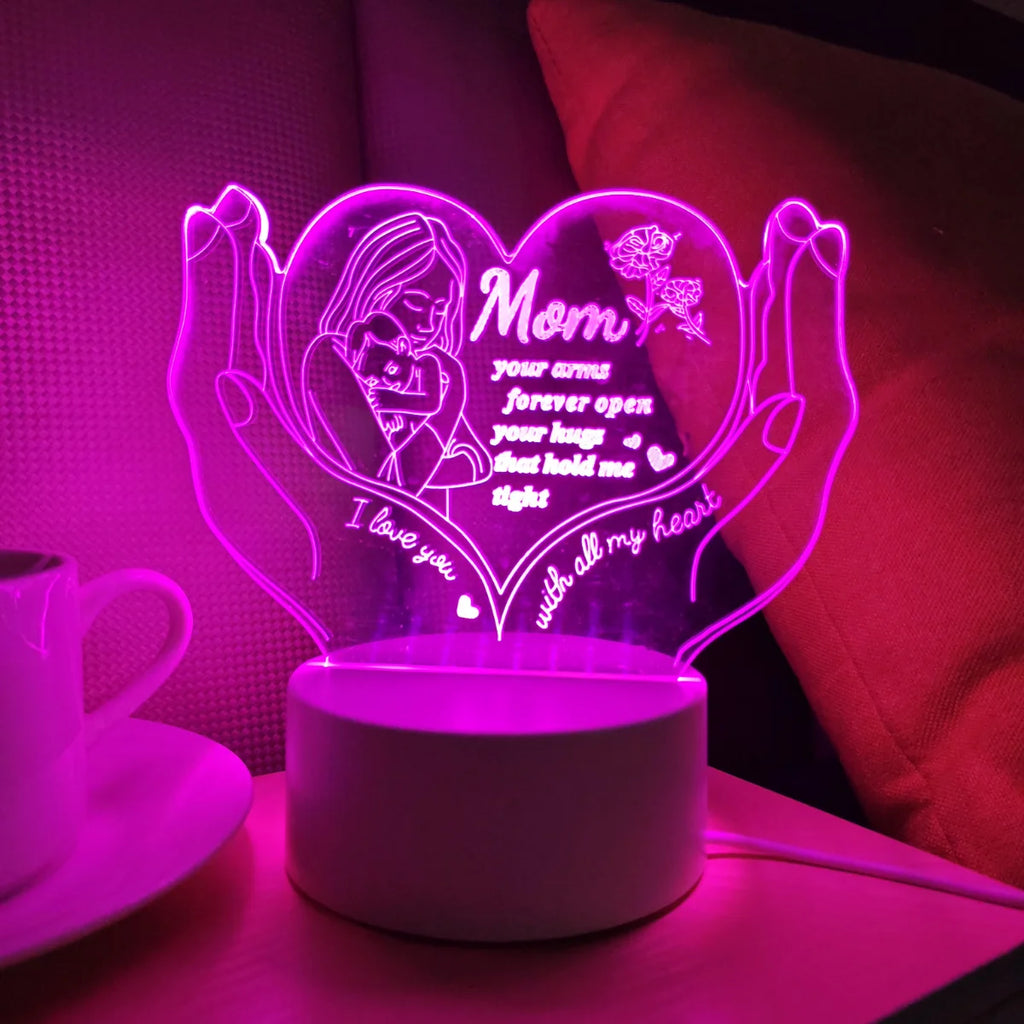 Veilleuse LED Cœur Maman <br> LoveMom