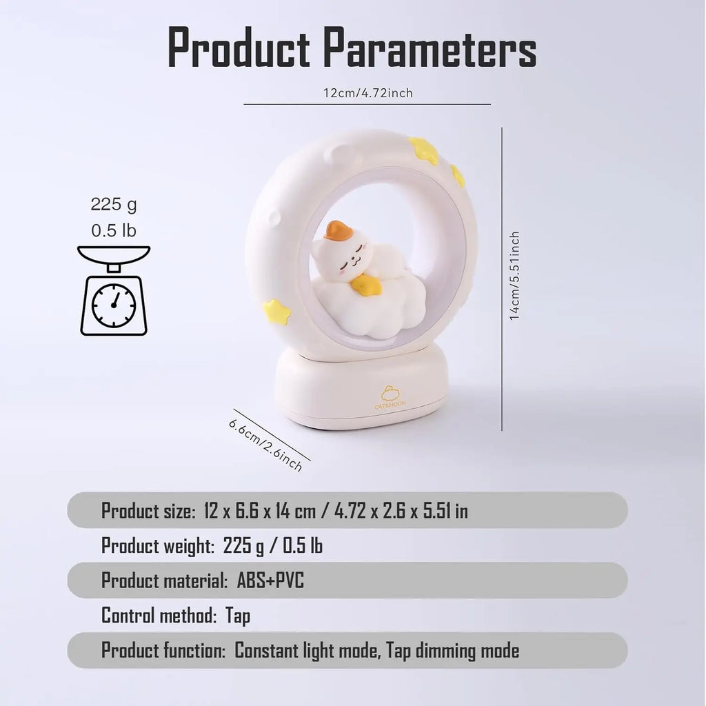 Veilleuse Chat Dormeur Nuage LED <br> SleepyCat