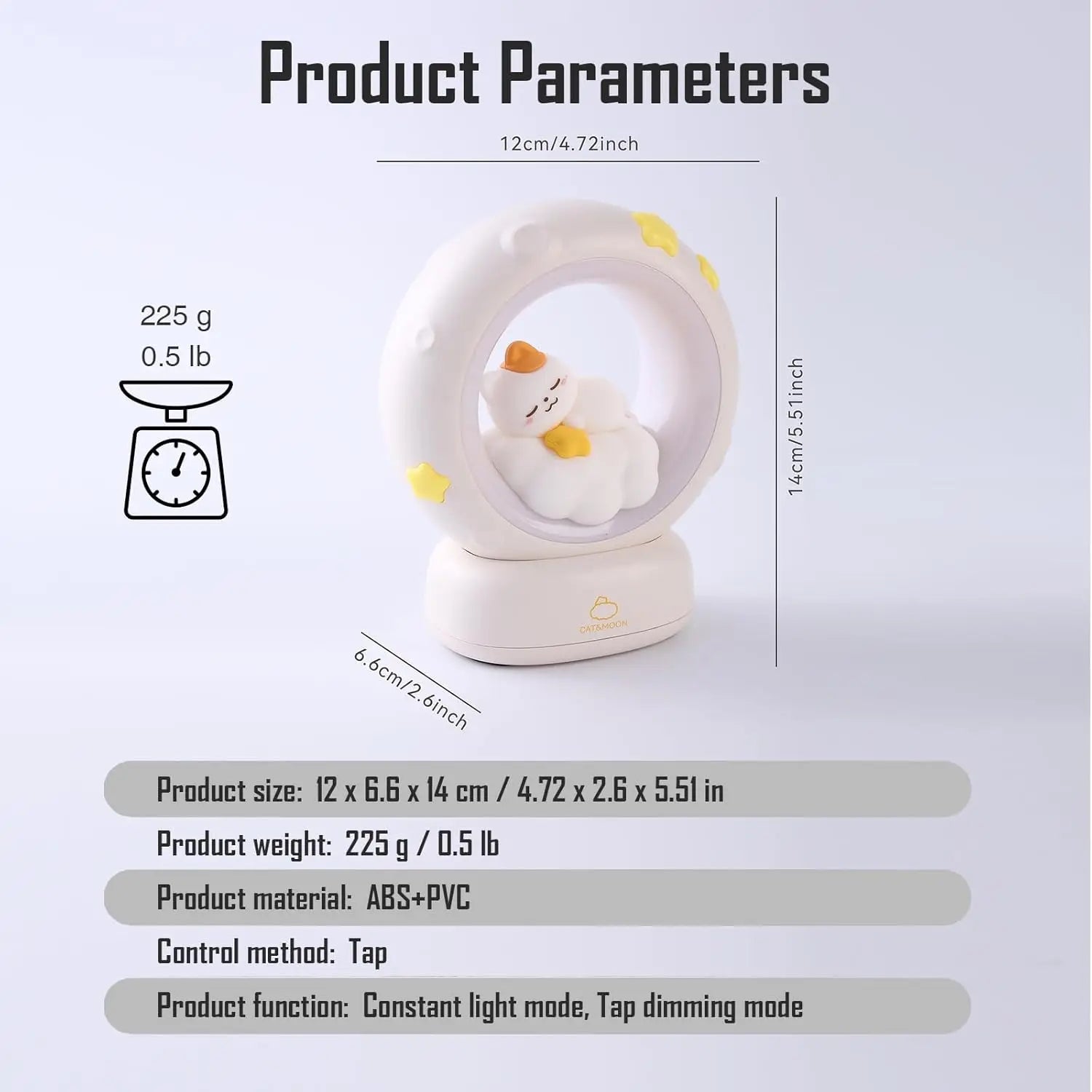 Veilleuse Chat Dormeur Nuage LED <br> SleepyCat