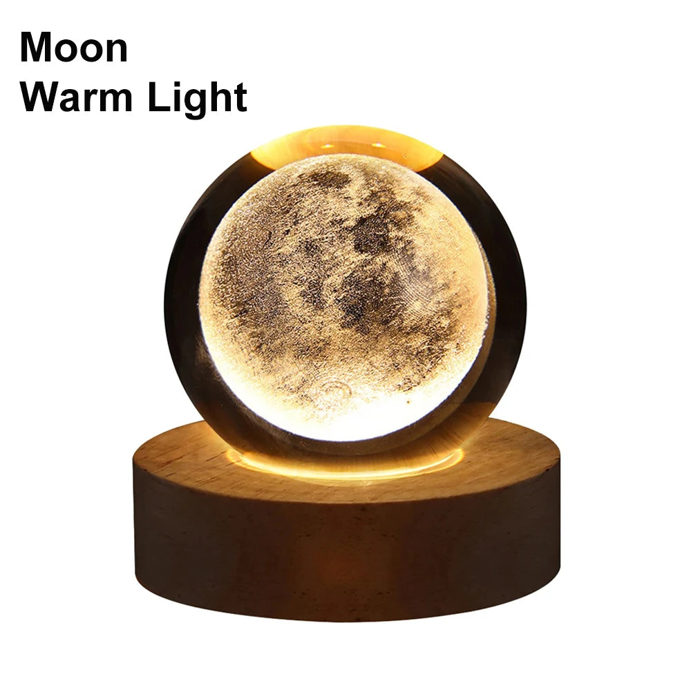Veilleuse Lune Cristal <br> Lunara