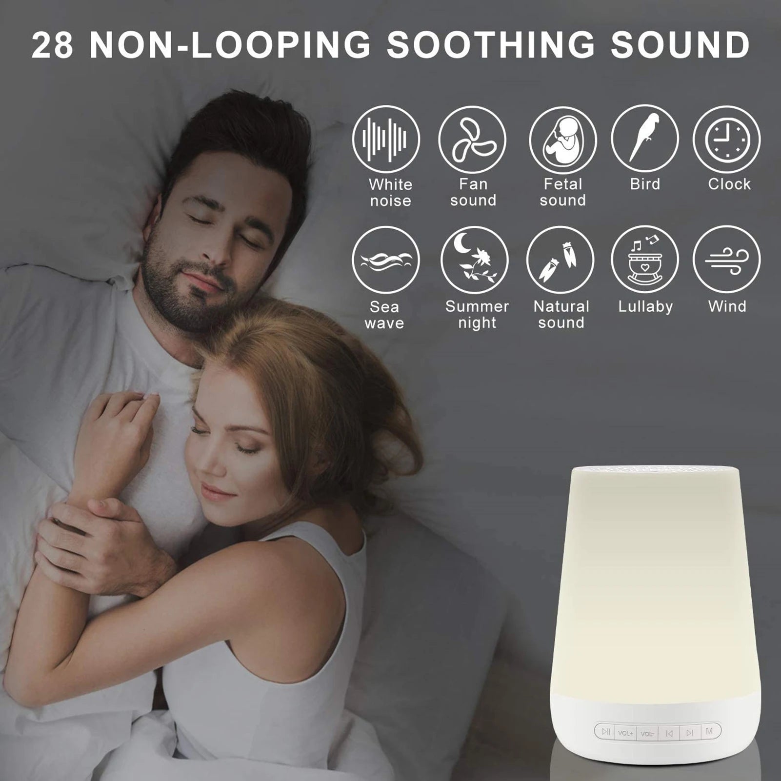 Veilleuse Bruit Blanc LED < br> SleepAura