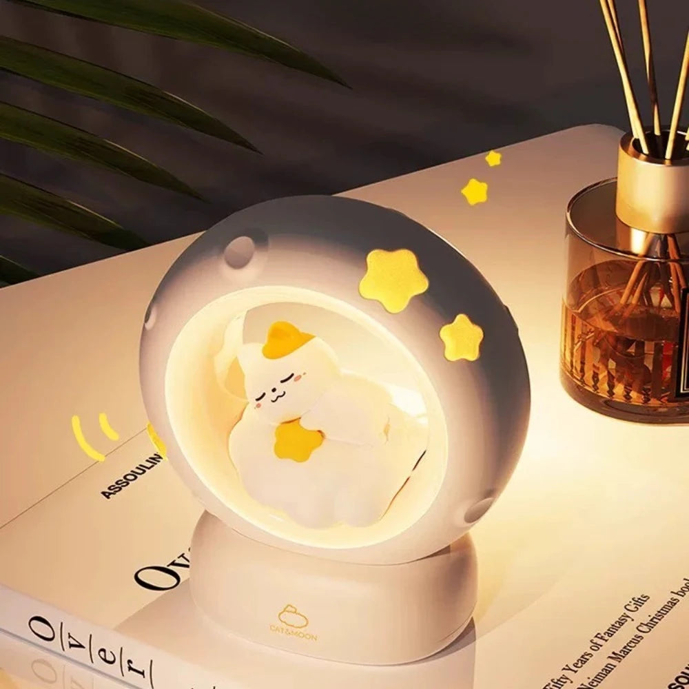 Veilleuse Chat Dormeur Nuage LED <br> SleepyCat