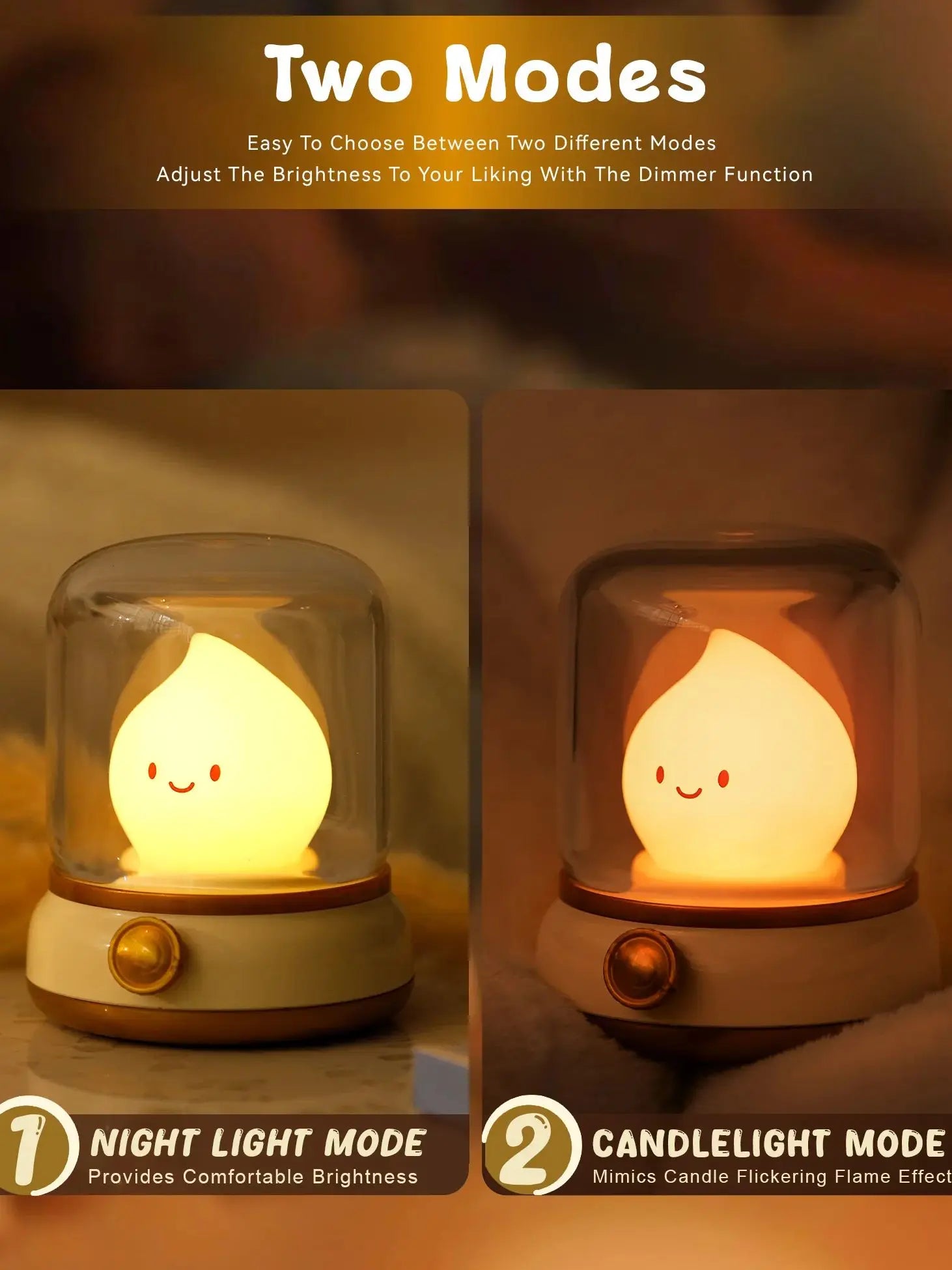 Veilleuse Flamme Kawaii LED <br> FlameAura
