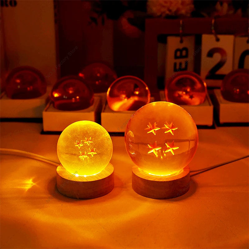 Veilleuse Sphère Étoilée LED Cristal <br> DragonOrb