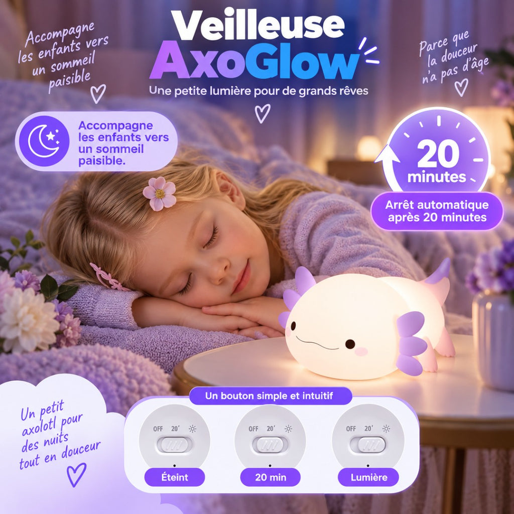 Veilleuse LED Axolotl <br> AxoGlow