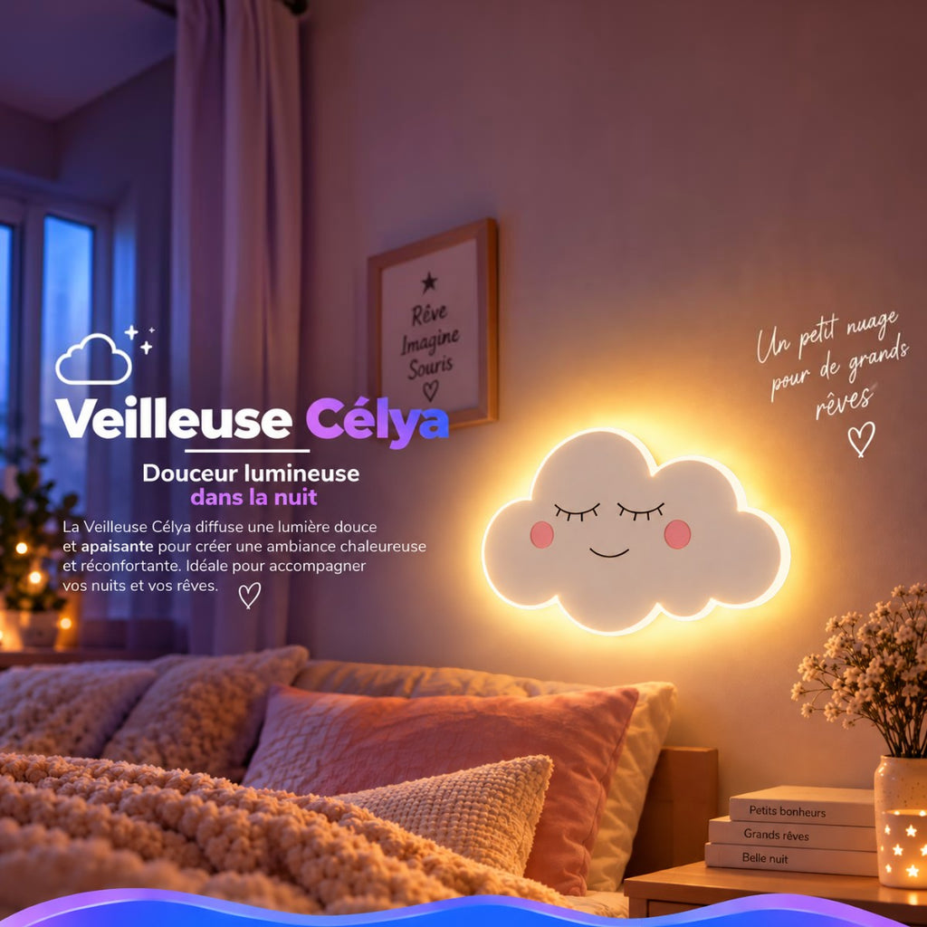 Veilleuse Nuage LED <br> Célya