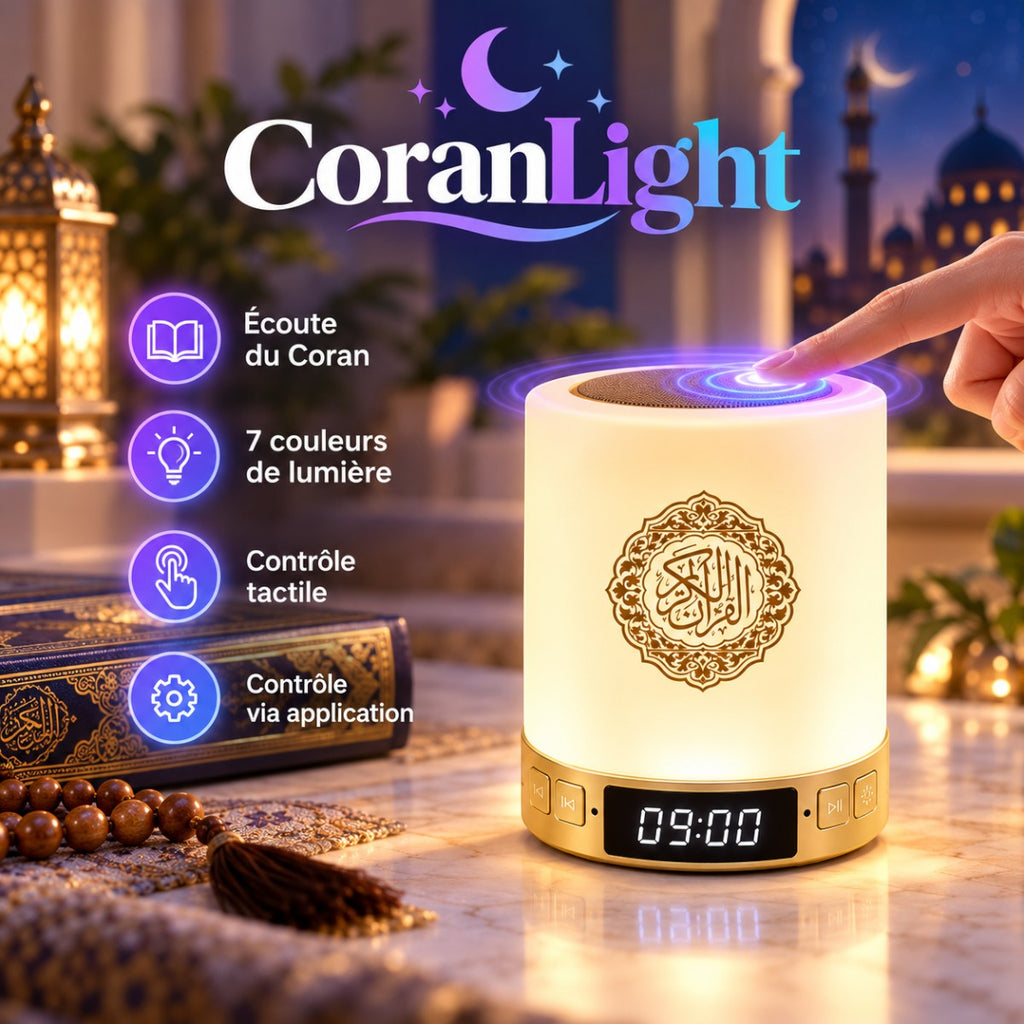 Veilleuse Coran LED Réveil Azan <br> CoranLight