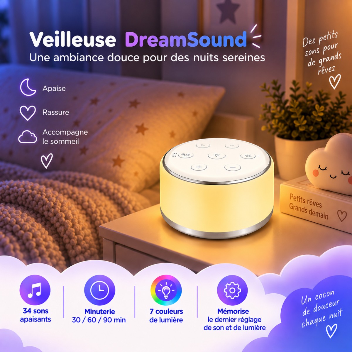 Veilleuse Bruit Blanc <br> DreamSound