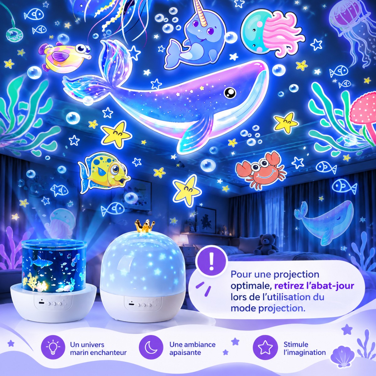 Veilleuse Projecteur Bébé & Enfant <br> DreamZoo
