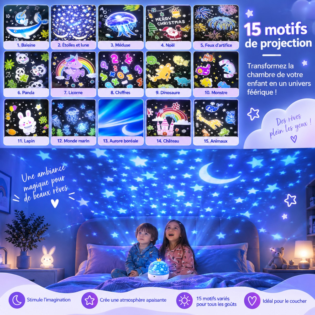 Veilleuse Projecteur Bébé & Enfant <br> DreamZoo