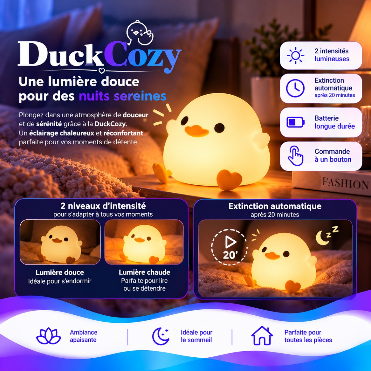 Veilleuse Canard LED <br> DuckCozy