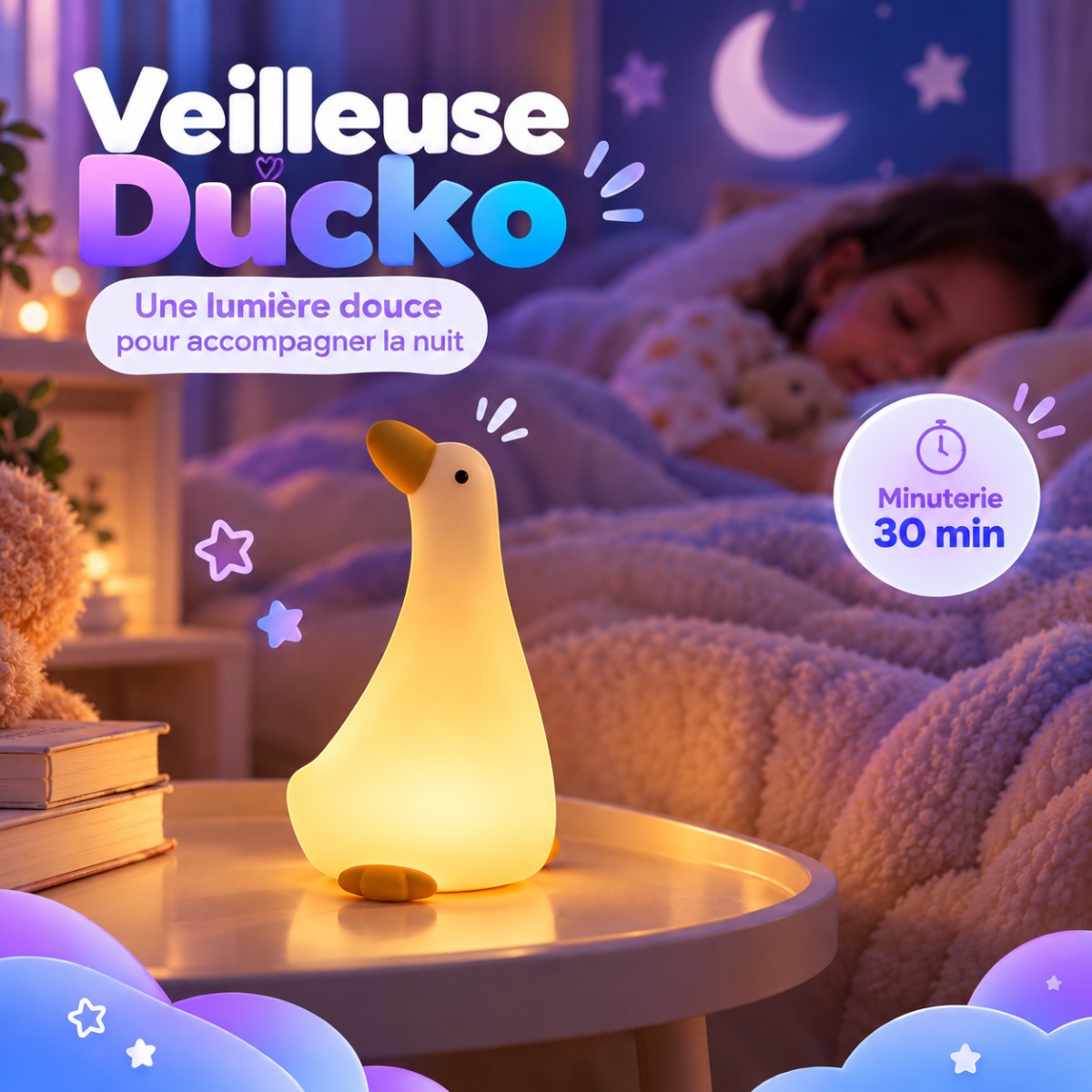 Veilleuse LED Canard Design <br> Ducko