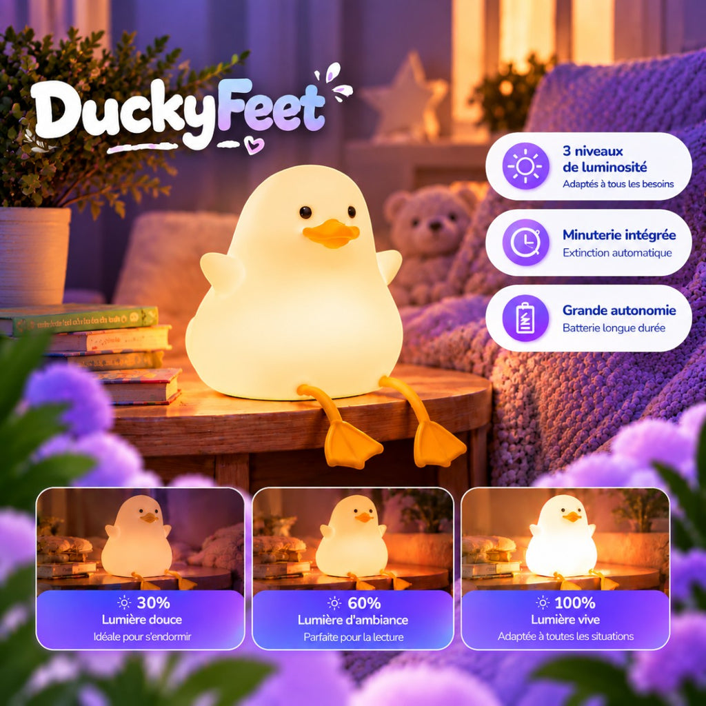 Veilleuse LED Canard Bébé <br> DuckyFeet