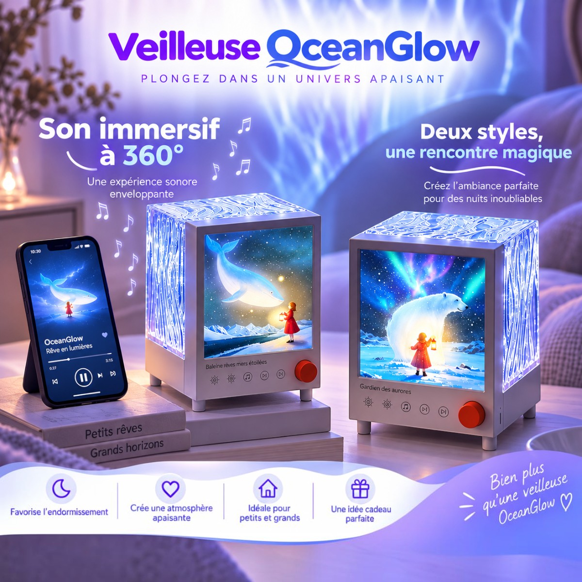Veilleuse Projecteur Océan <br> OceanGlow