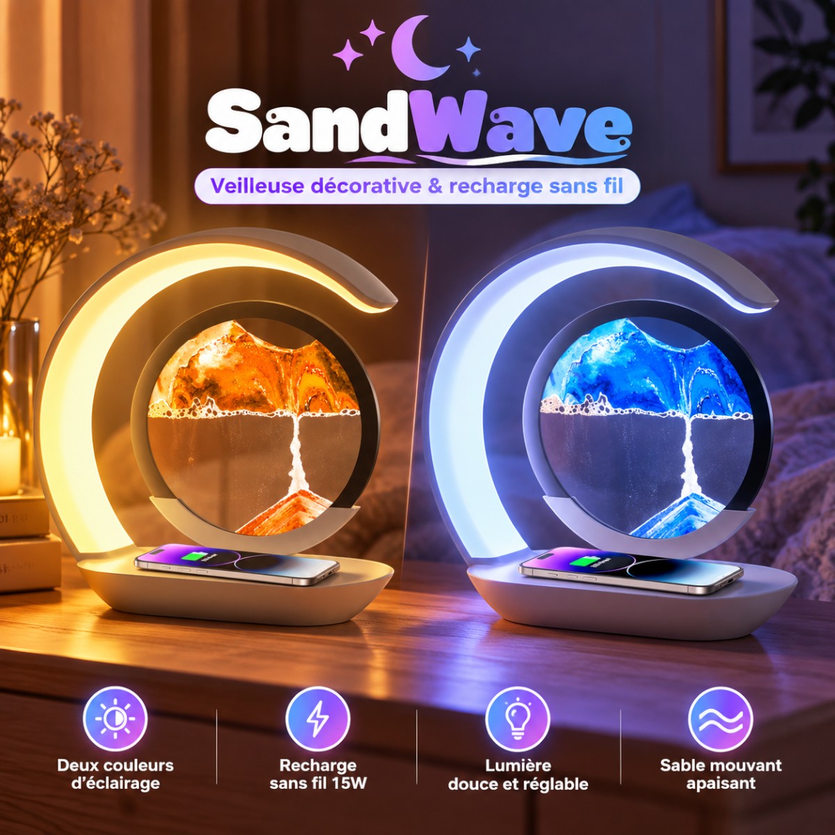 Veilleuse Déco Light <br> SandWave