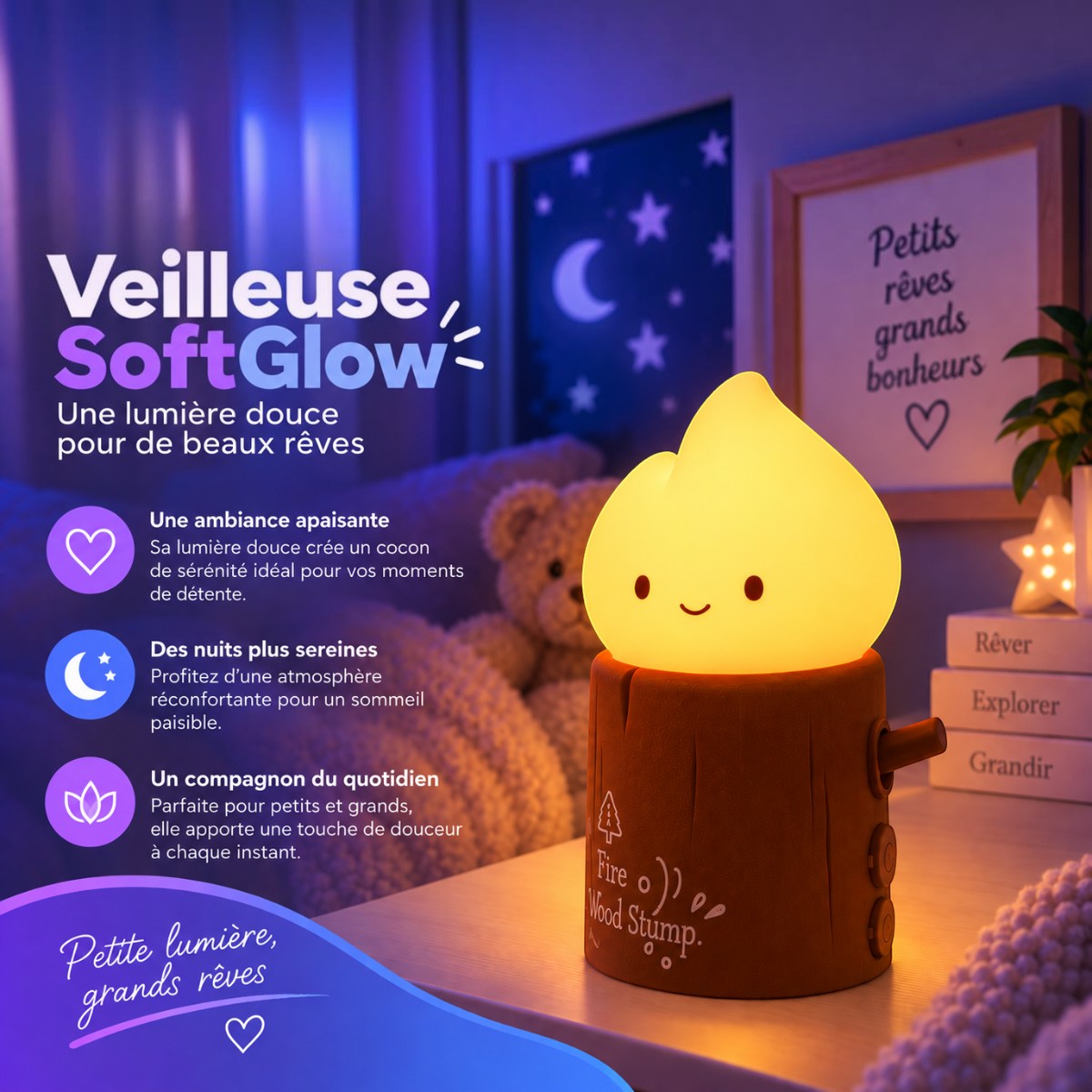 Veilleuse Lumière Apaisante <br> SoftGlow