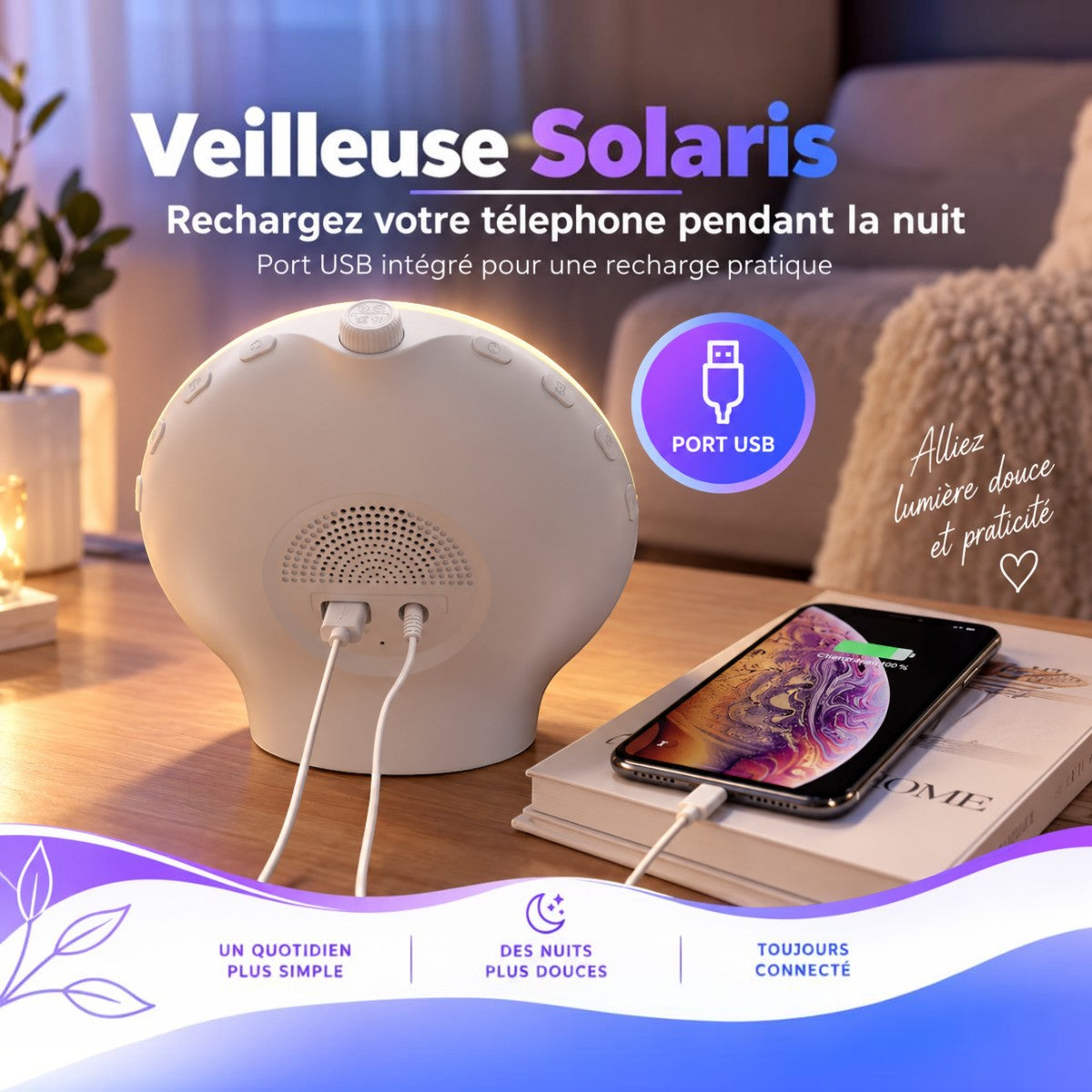 Veilleuse LED Réveil Soleil <br> Solaris