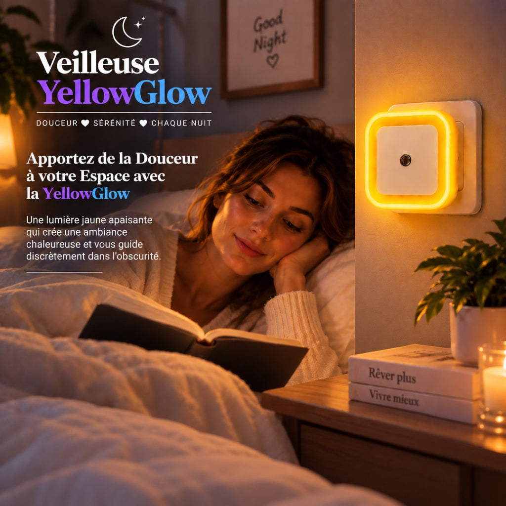 Veilleuse Murale LED Jaune <br> YellowGlow